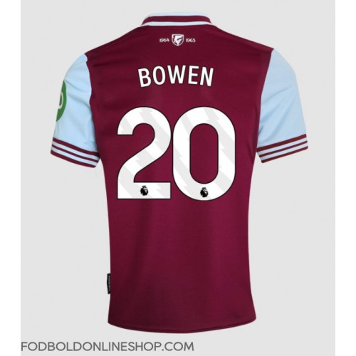 West Ham United Jarrod Bowen #20 Hjemmebanetrøje 2024-25 Kortærmet